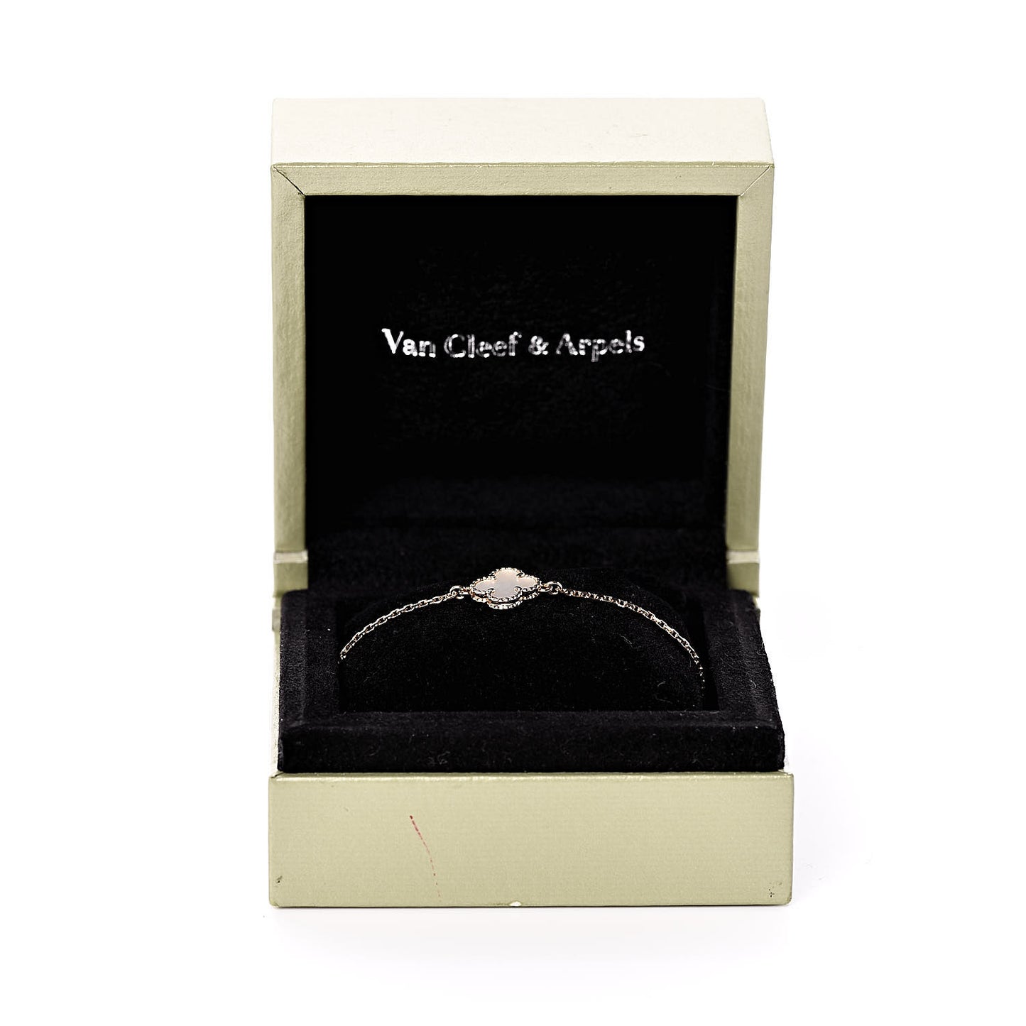 18K Yellow Gold Mother of Pearl Sweet Alhambra Bracelet