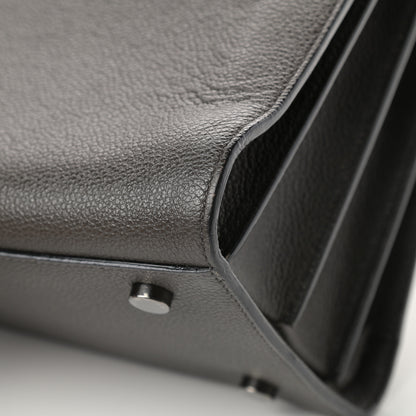 Saint Laurent Grained Calfskin Small Sac De Jour Coal 11 of 13