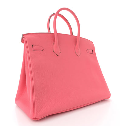 Hermes Togo BIRKIN 35 Rose Lipstick 3 of 15