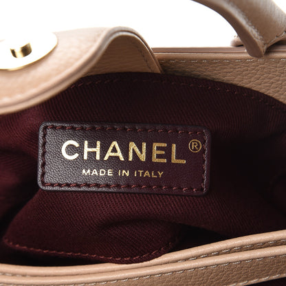Chanel Grained Calfskin Mini Neo Executive Shopper Tote Light Beige 6 of 7