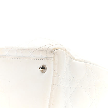 Christian Dior Lambskin Cannage Medium Lady Dior White 22 of 24
