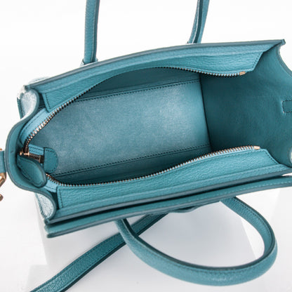 Celine Goatskin Nano Luggage Antarctic 5 of 8
