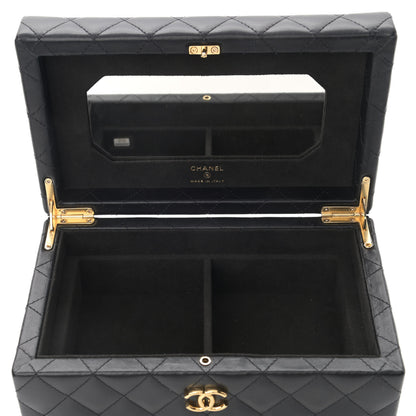 Chanel Lambskin Quilted Jewelry Case Black 6 of 15