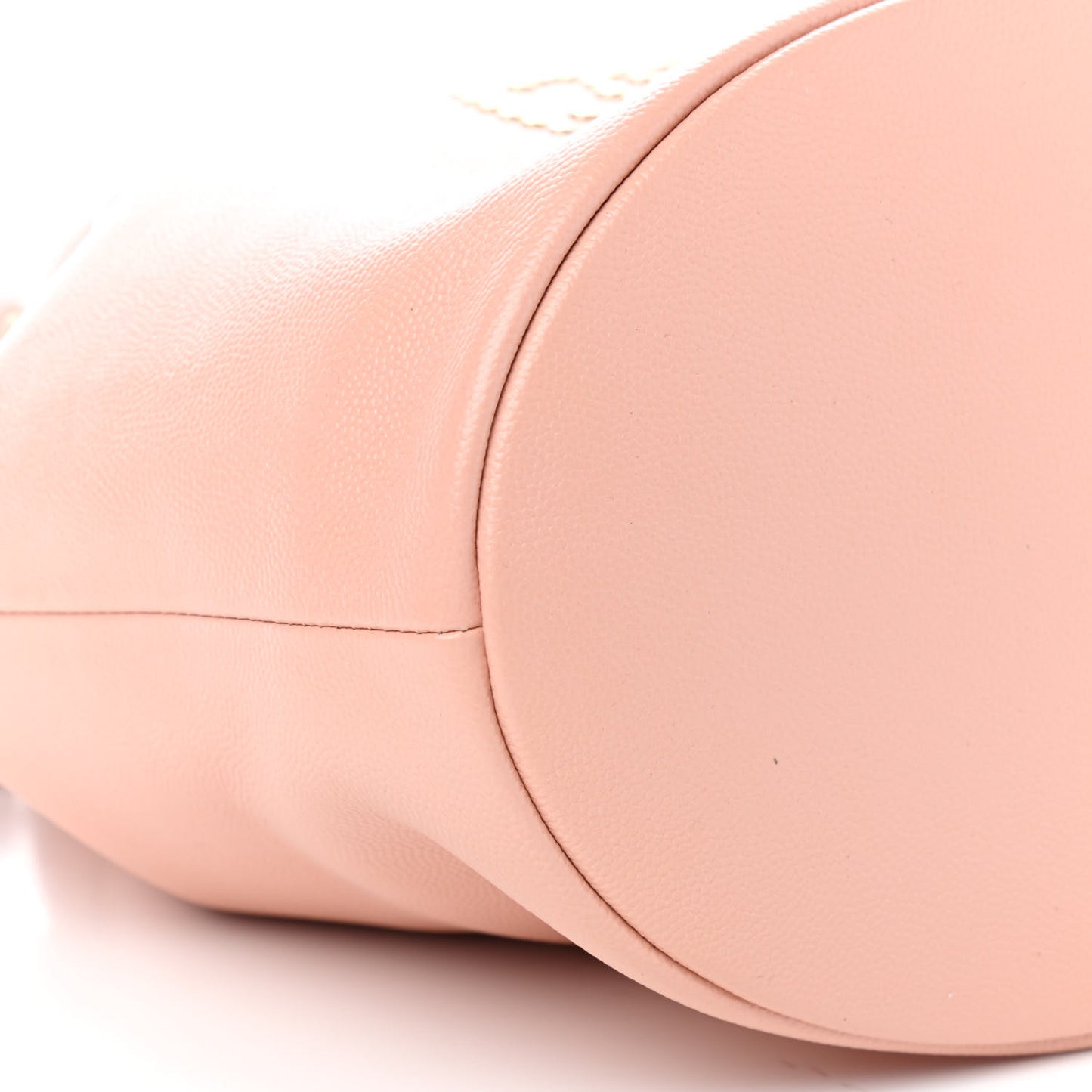 Caviar Deauville Drawstring Bucket Bag Light Pink