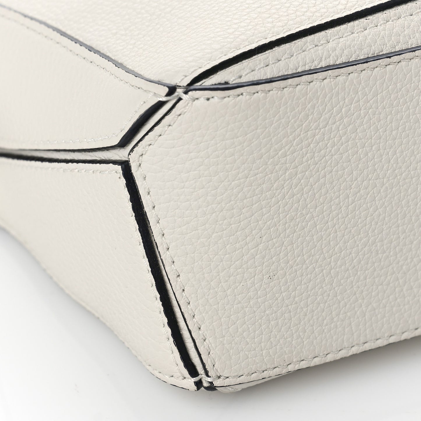 Calfskin Mini Puzzle Bag Soft White