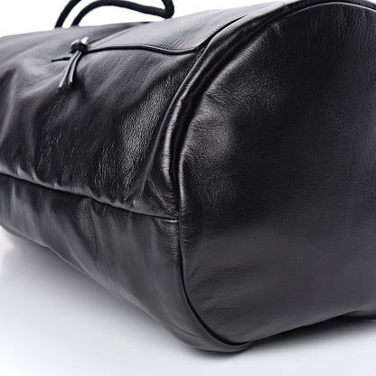 Saint Laurent Smooth Calfskin City Sailor Drawstring Backpack Black 8 of 9