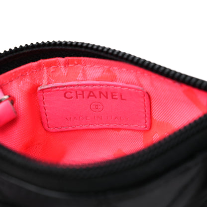 Chanel Calfskin Quilted Cambon Key Pouch Black 5 of 10