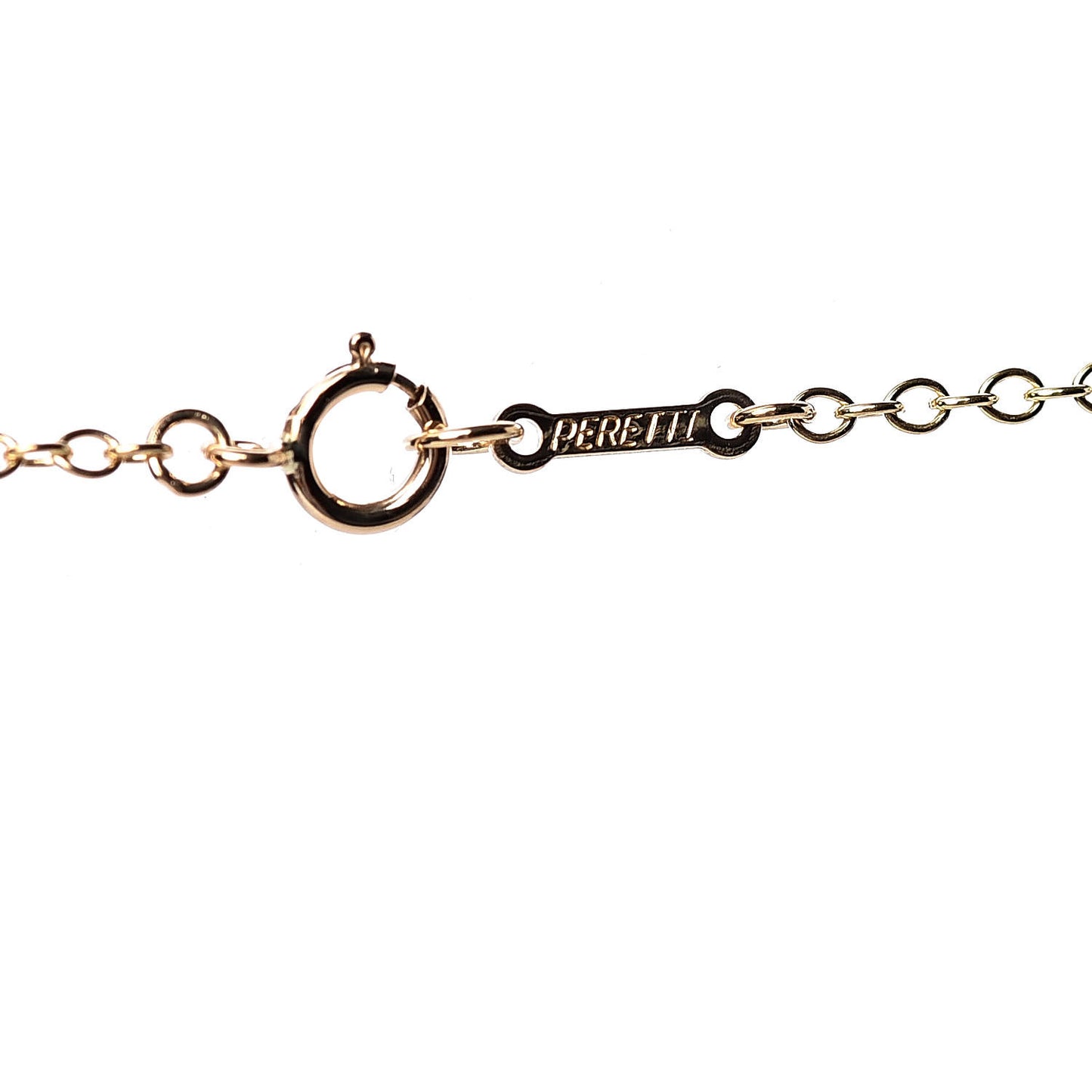 18K Yellow Gold Elsa Peretti Interlocking Ovals Pendant Necklace
