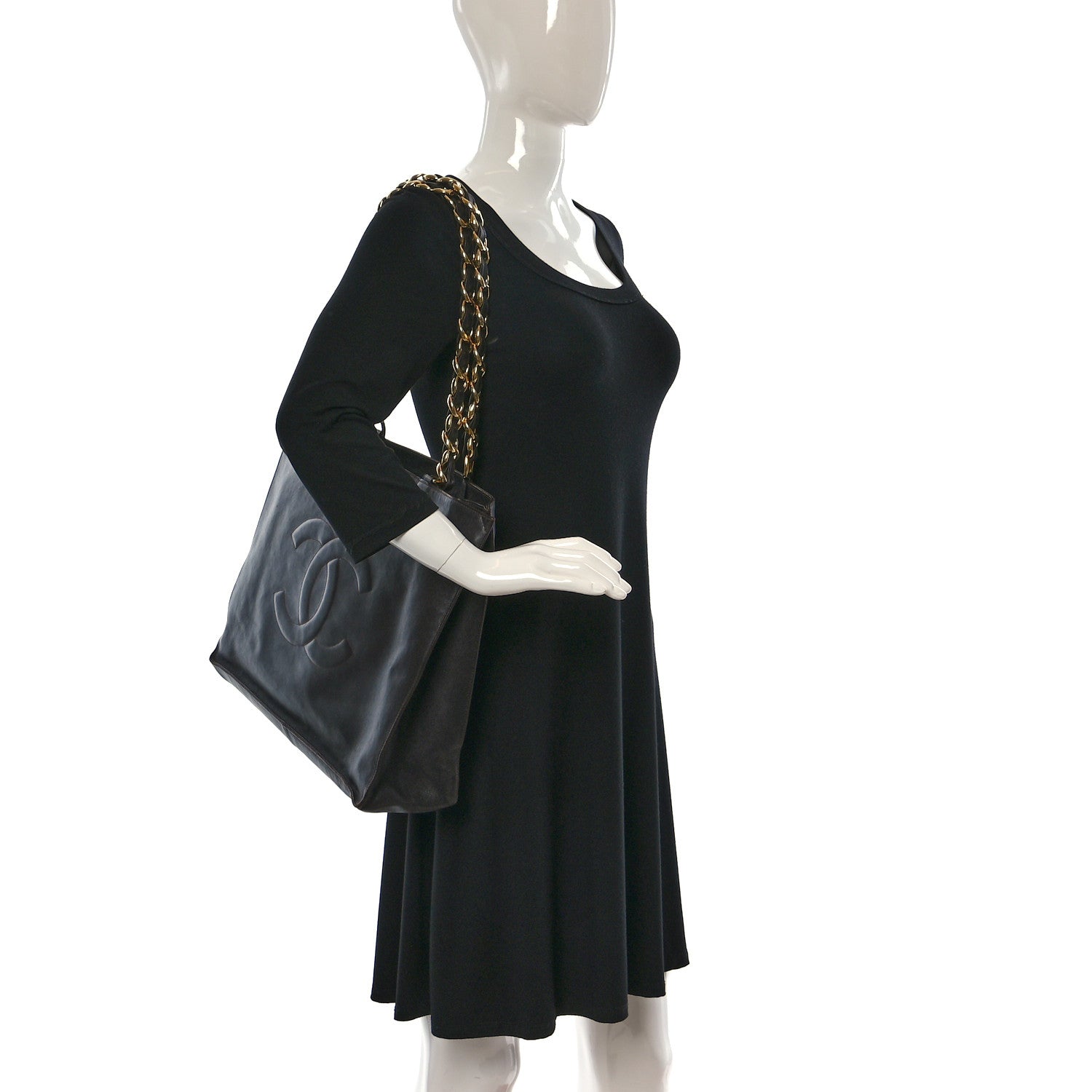 Chanel Lambskin CC Tote Brown 2 of 18