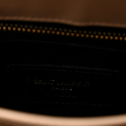 Saint Laurent Calfskin Y Quilted Monogram Toy Loulou Crossbody Bag Dark Beige 6 of 13