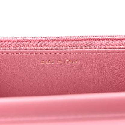 Chanel Tweed Quilted Wallet On Chain WOC Pink 7 of 12