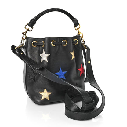 Saint Laurent Calfskin Star Small Emmanuelle Bucket Bag Black 2 of 11