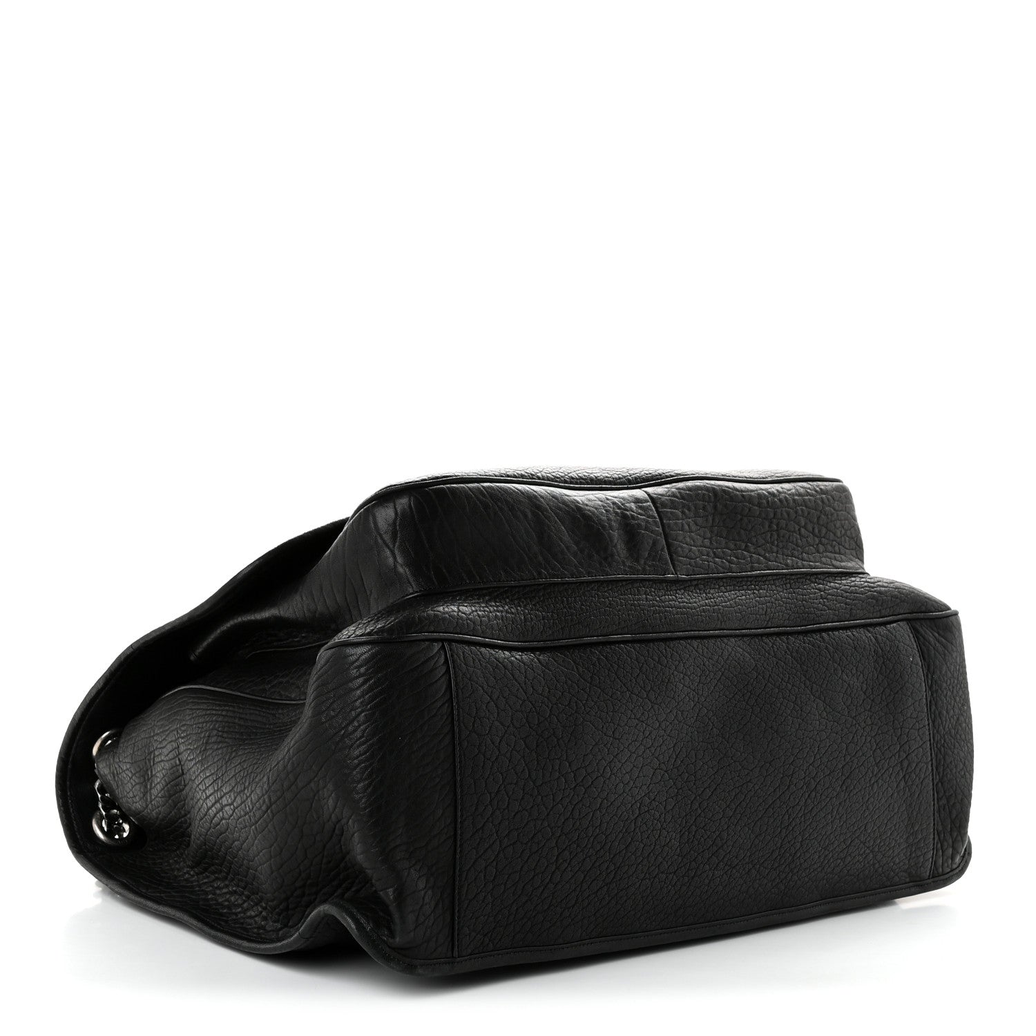 Saint Laurent Grained Lambskin Monogram Oversized Niki Chain Satchel Black 4 of 10