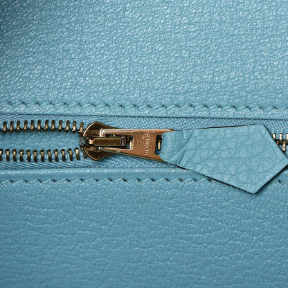 Hermes Togo Birkin 30 Bleu Atoll 14 of 35