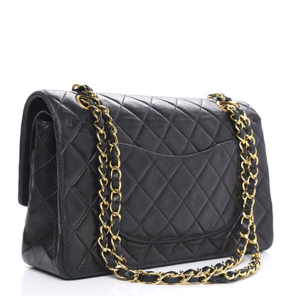 Chanel Lambskin Quilted Medium Double Flap Black 3 of 18