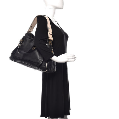 Chloe Calfskin Large Military Paraty Black 2 of 12