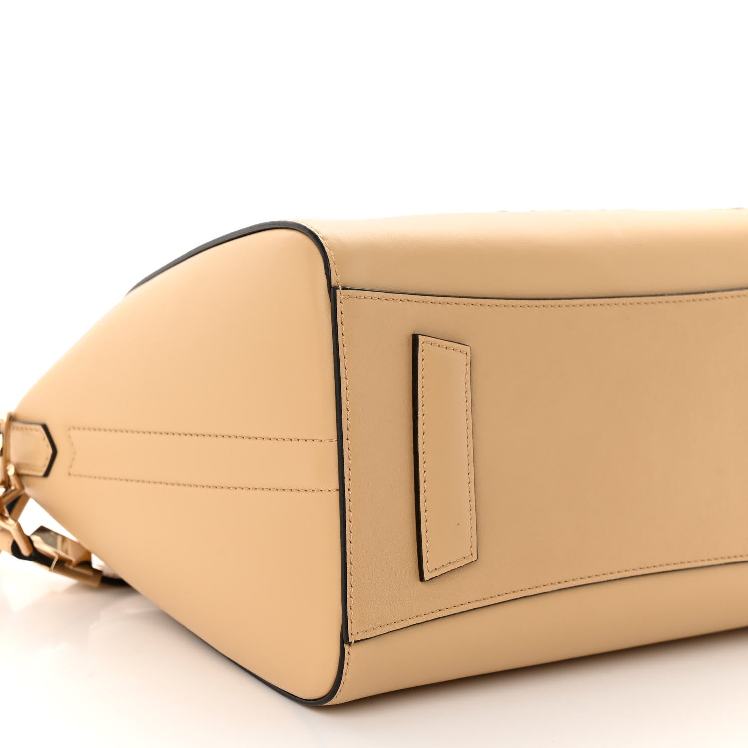 Givenchy Calfskin Embroidered Logo Small Antigona Beige Camel 8 of 9