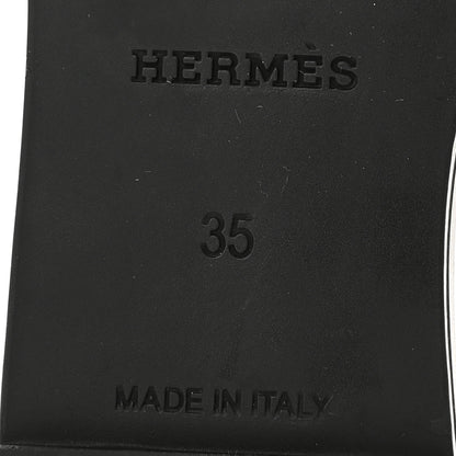 Hermes Rubber Aloha Sandals 35 Black 8 of 10