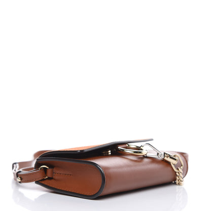 Chloe Suede Calfskin Mini Faye Shoulder Bag Tobacco 4 of 11