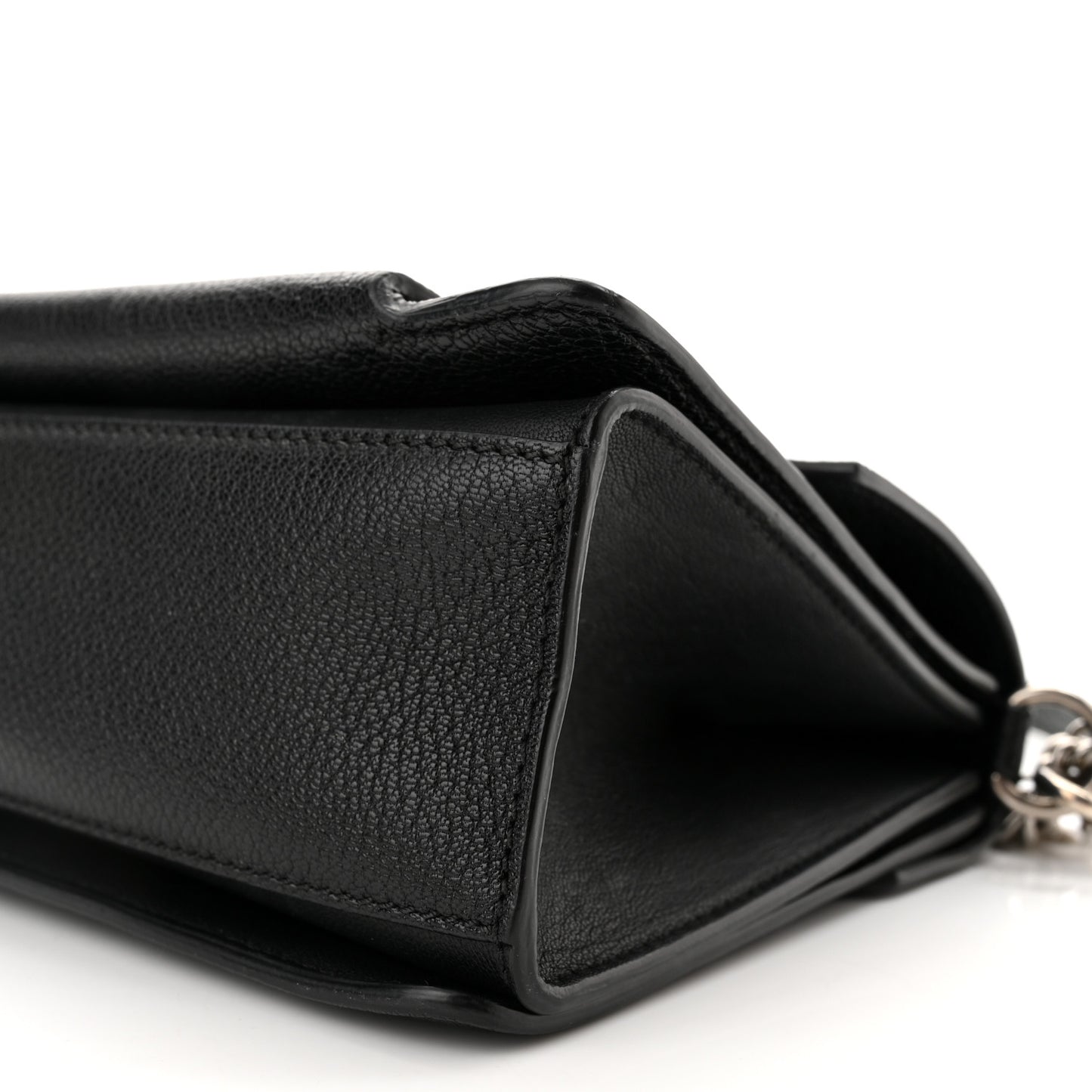 Goatskin Small GV3 Shoulder Bag Black