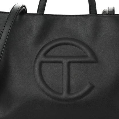 Telfar Vegan Leather Medium Shopping Bag Black 8 of 10