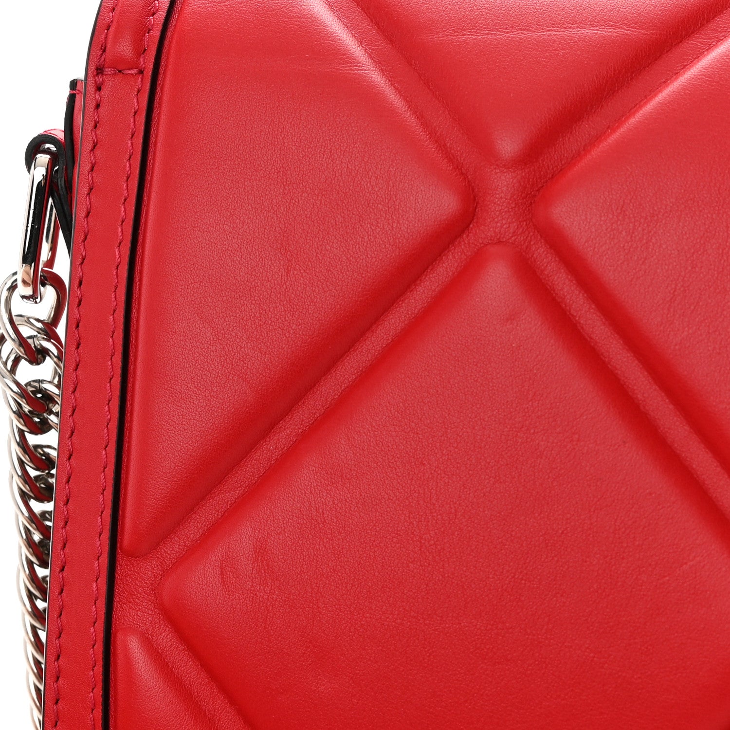 Alexander McQueen Calfskin The Story Quilted Shoulder Bag Red 13 of 15