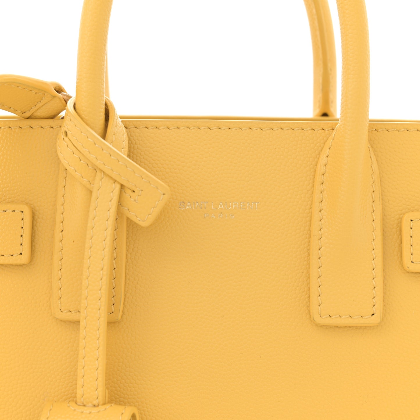 Grained Calfskin Nano Sac De Jour Jaune