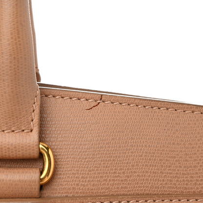 Saint Laurent Textured Calfskin Medium Cabas ChYc Beige 14 of 17