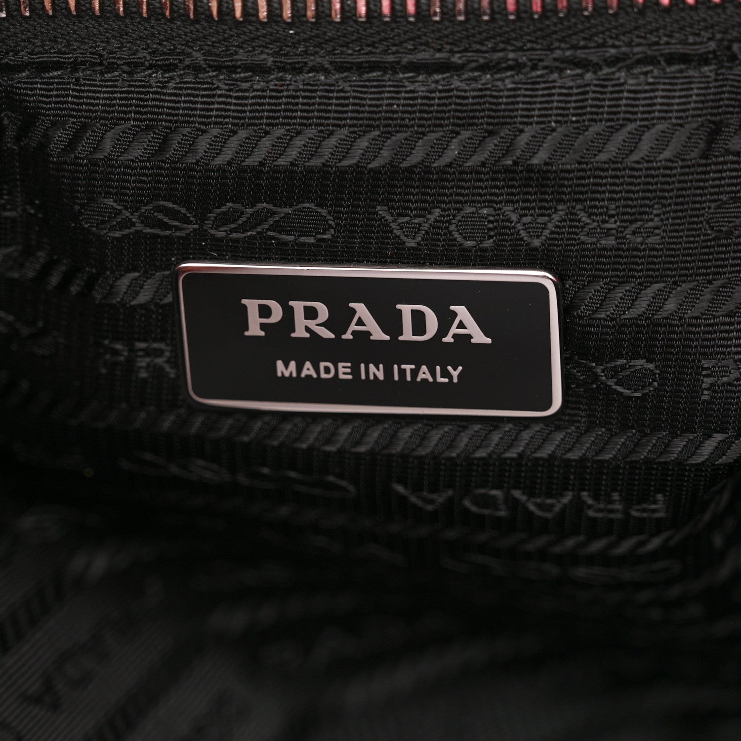 Prada Terry Cloth Tote Bag Petalo Black 6 of 13