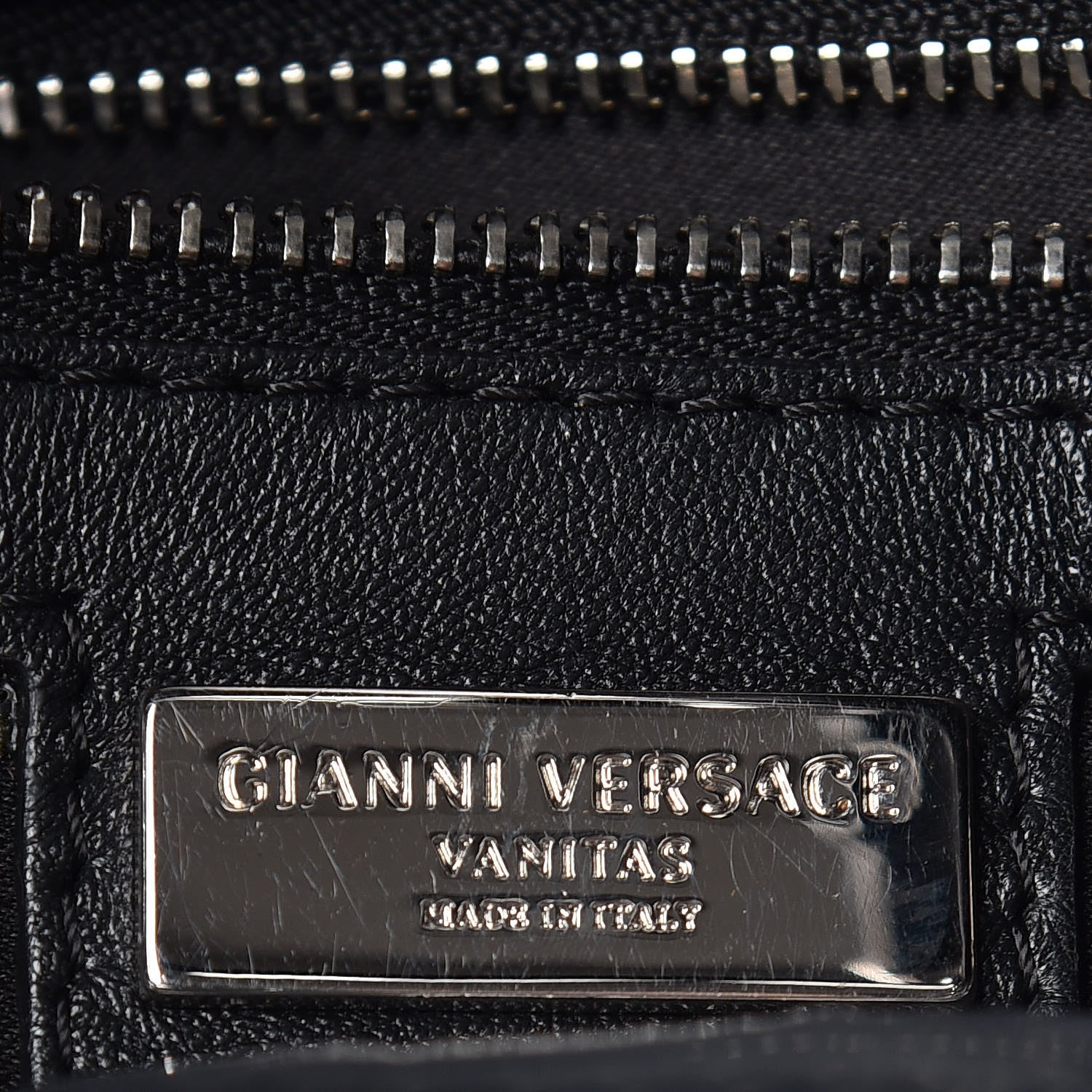 Versace Nappa Studded Vanitas Tote 6 of 10