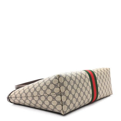 Gucci X BALENCIAGA BB Supreme Monogram Web Medium Ophidia Shopping Tote Beige New Acero 4 of 10