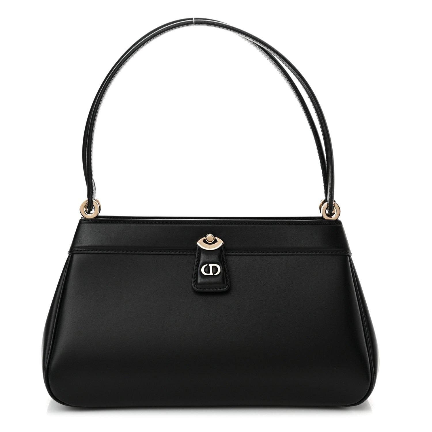 Christian Dior Calfskin Medium Key Shoulder Bag Black 1 of 14
