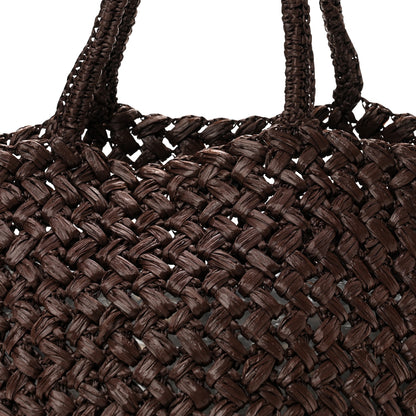 The Row Raffia Estelle Two Bag Espresso 7 of 10