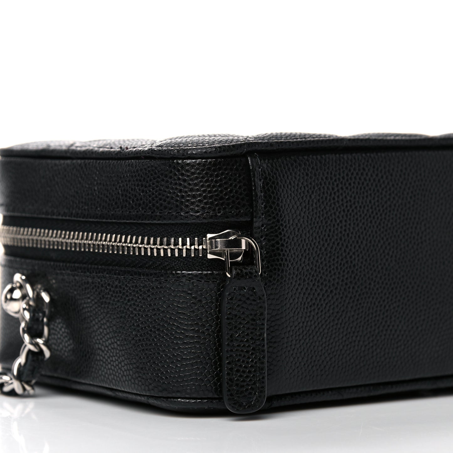 Caviar Quilted Camera Bag Black
