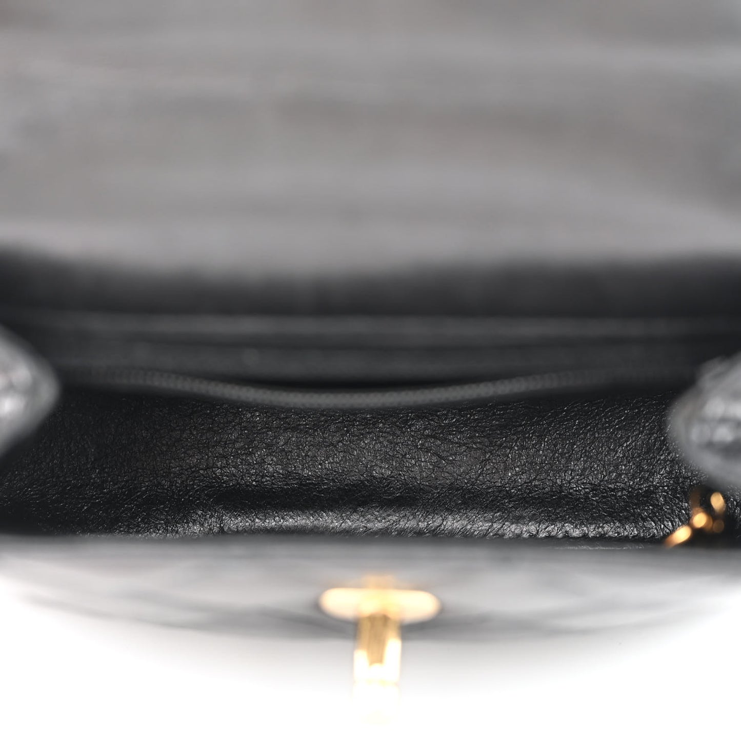 Lambskin Quilted Mini Flap Waist Belt Bag Black