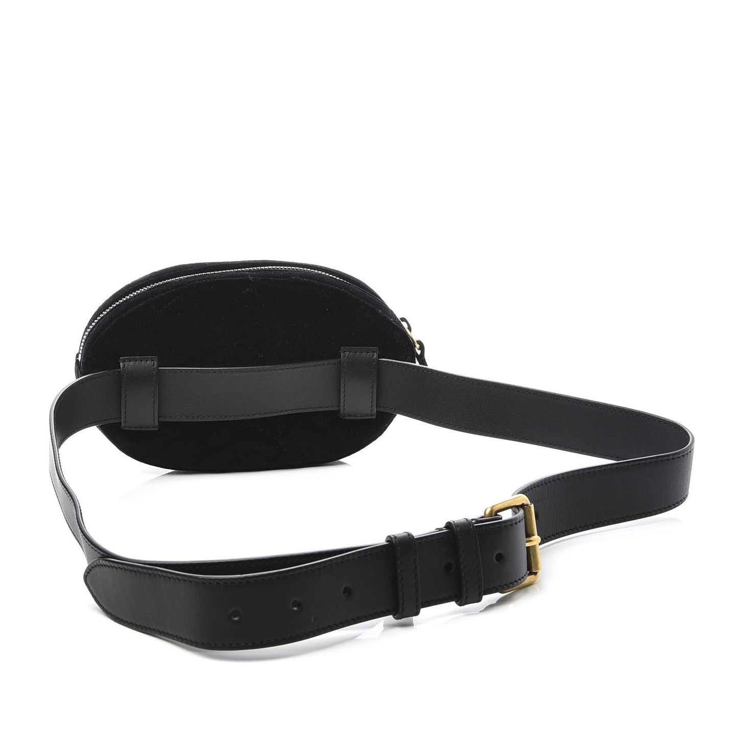 Velvet Matelasse GG Marmont Belt Bag 95 38 Black