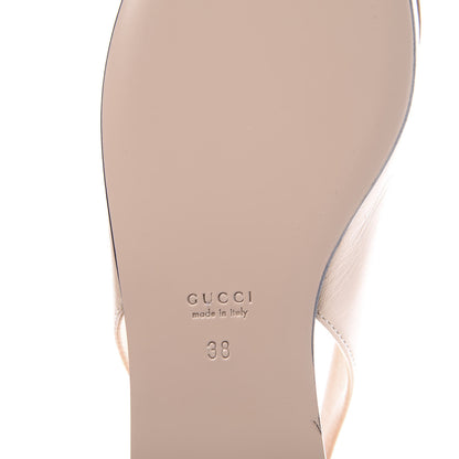 Gucci Malaga Kid Nappa Zumi Slingback Flats 38 Skin Rose 9 of 11