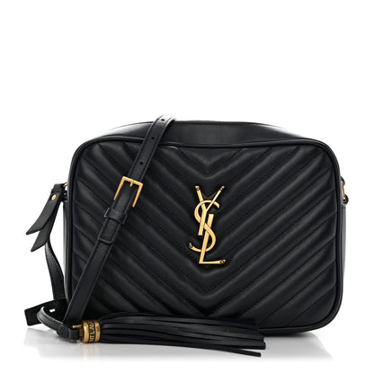 Saint Laurent Calfskin Matelasse Monogram Lou Camera Bag Deep Marine 1 of 10