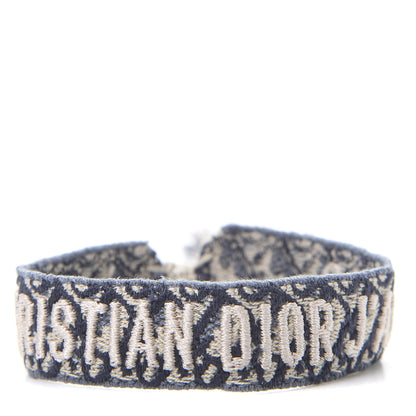 Christian Dior Woven Cotton J'Adior Friendship Bracelet Blue 1 of 5