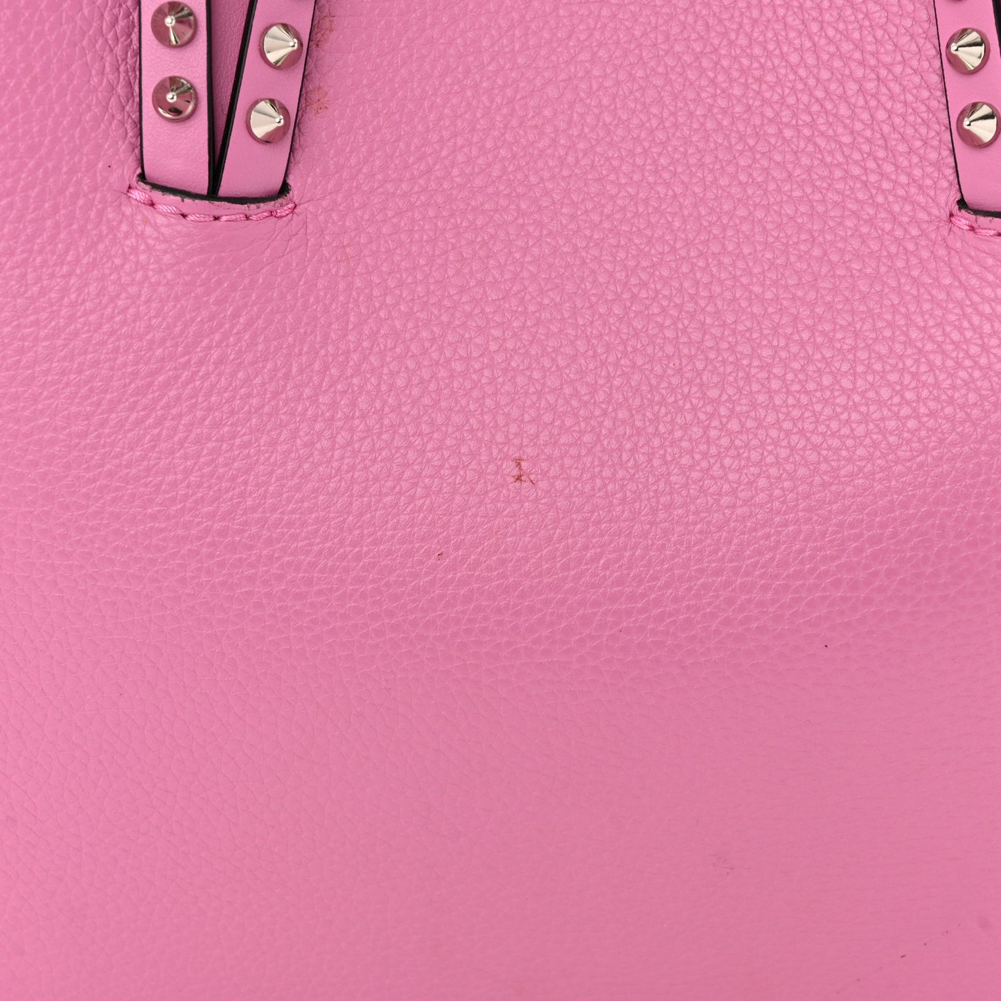 Calfskin Empire Spikes Small East West Cabata Tote Pink