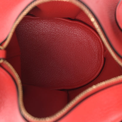 Loewe Calfskin Mini Elephant Crossbody Bag Scarlet Red 4 of 9