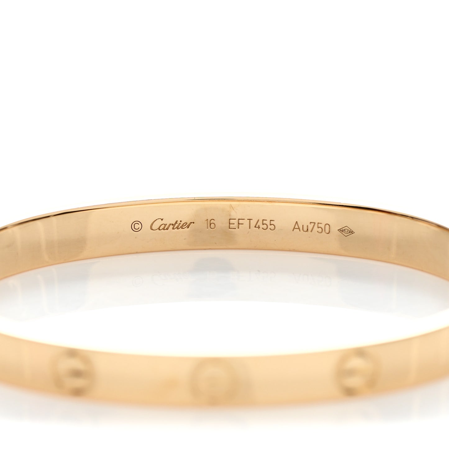 18K Yellow Gold LOVE Bracelet 16