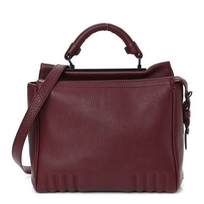 3.1 Phillip Lim Grained Calfskin Small Ryder Satchel Burgundy 1 of 10