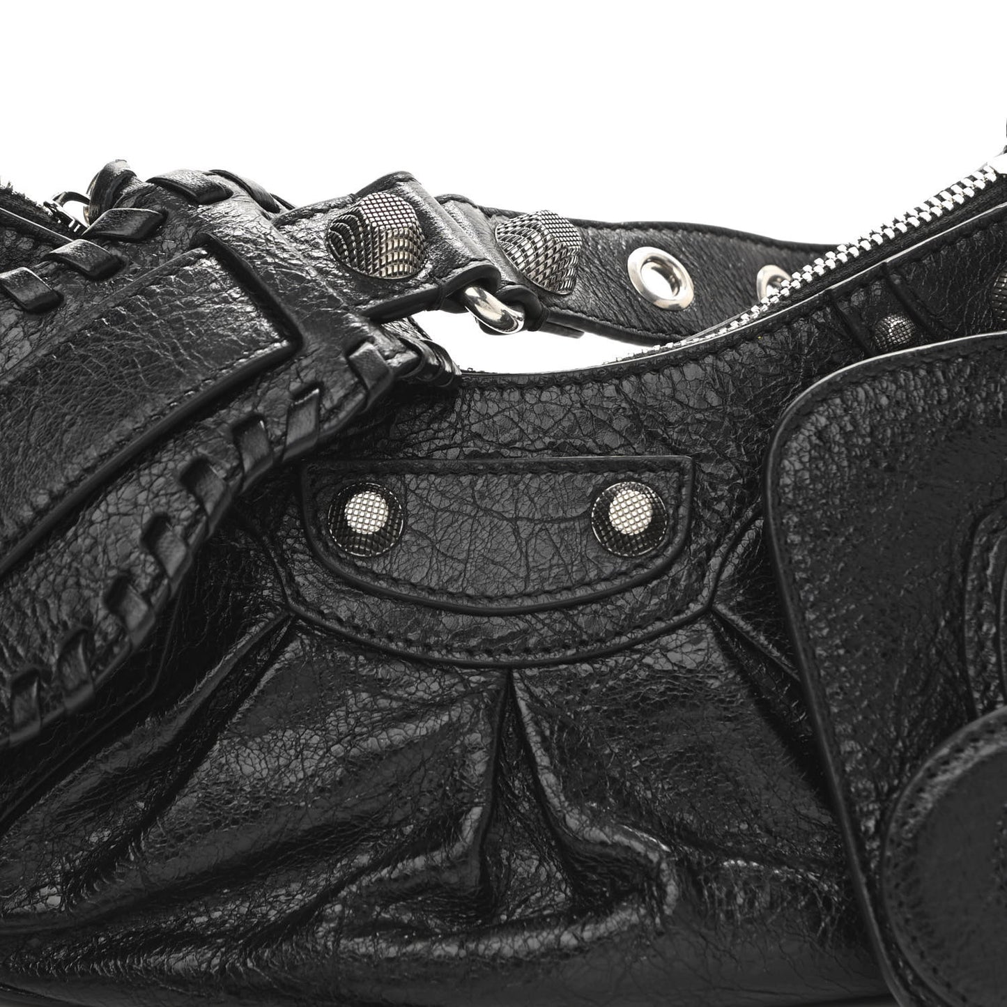 Agneau Arena Le Cagole Shoulder Bag XS Black