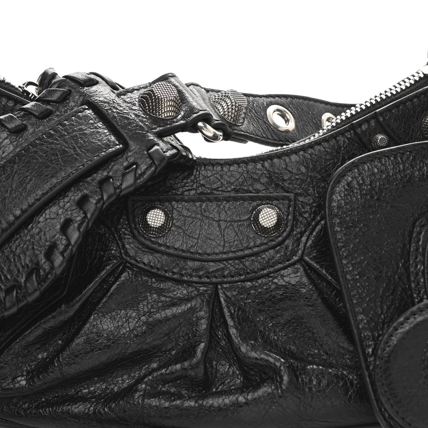 Balenciaga Agneau Arena Le Cagole Shoulder Bag XS Black 8 of 10