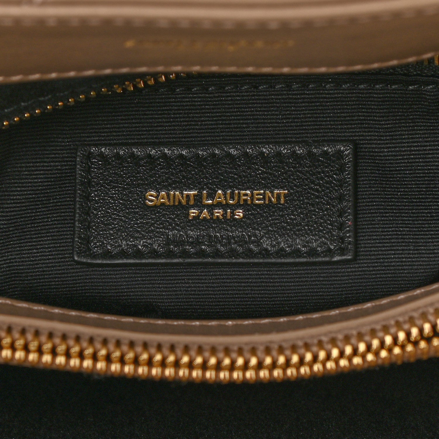 Saint Laurent Calfskin Y Quilted Monogram Medium Loulou Chain Satchel Dark Latte 6 of 7