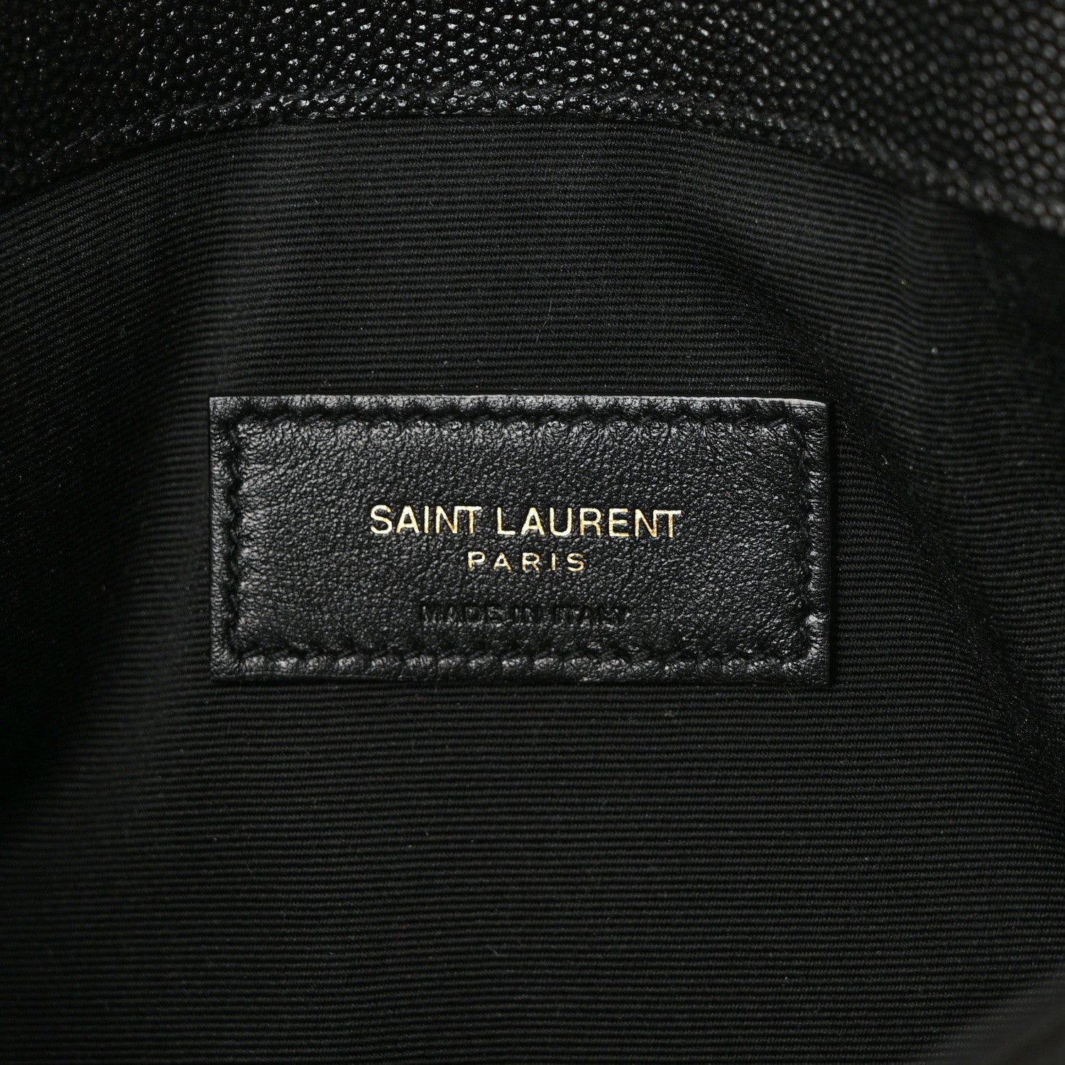 Saint Laurent Grain De Poudre Uptown Pouch Black 6 of 6