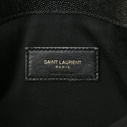Saint Laurent Grain De Poudre Uptown Pouch Black 6 of 6
