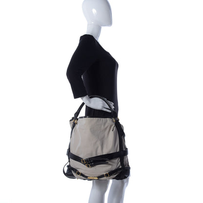 Burberry Nylon Bridle Calfskin Medium Gosford Hobo Trench 3 of 9