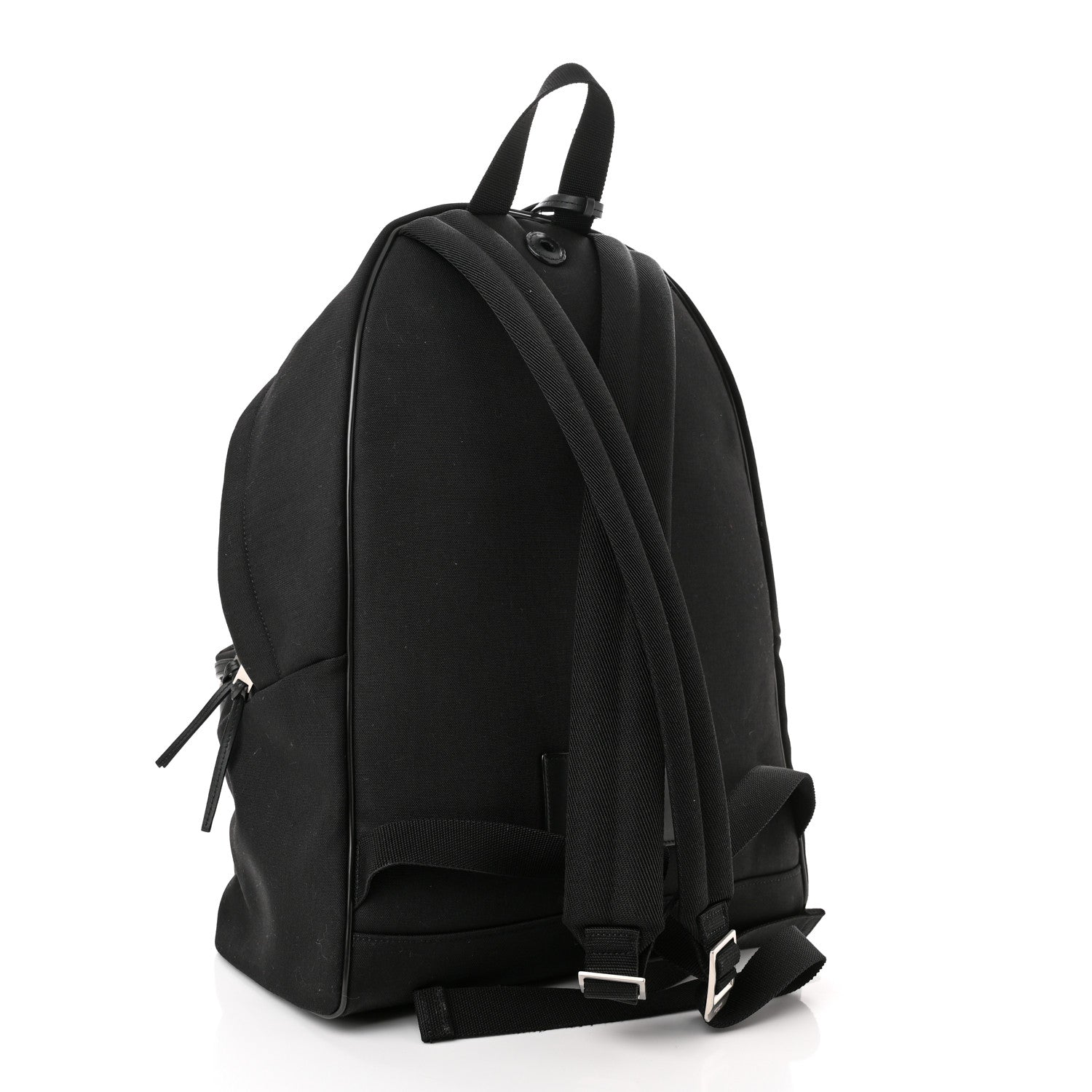 Saint Laurent Canvas City Backpack Black 4 of 12